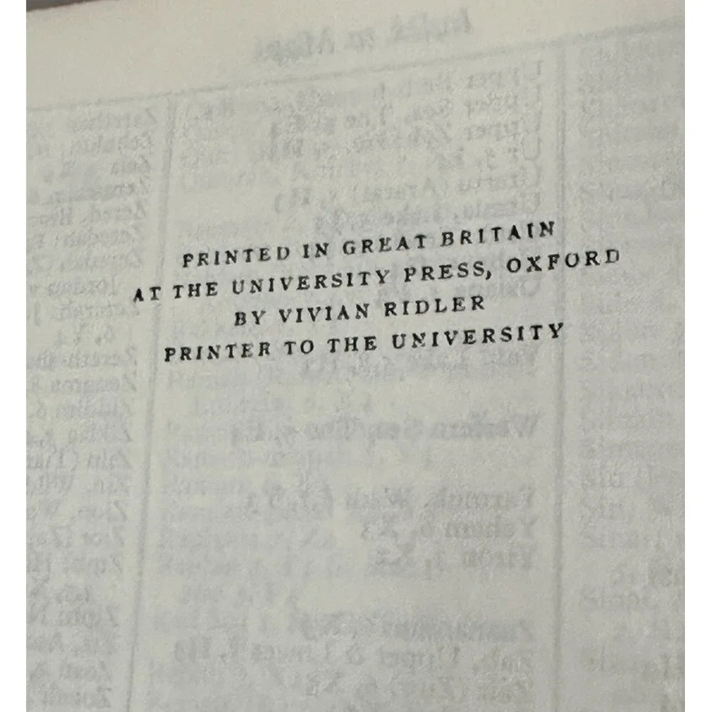 Vintage Holy Bible Oxford Leather Made In Great Britain